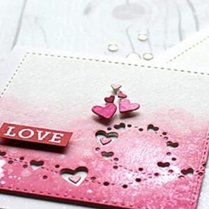 Heart Lace Cutting Dies,DIY Scrapbooking Artist Metal Cutting Dies Stencils DIY Scrapbooking Album Cards Making Decor