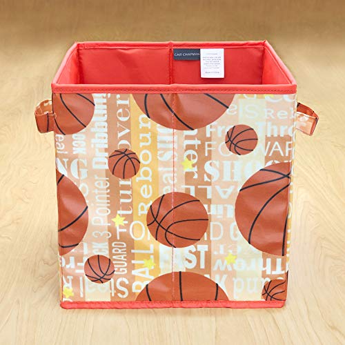 Passion for Basketball Collection 11"x11"x11" Storage Cube (Wooden Background)