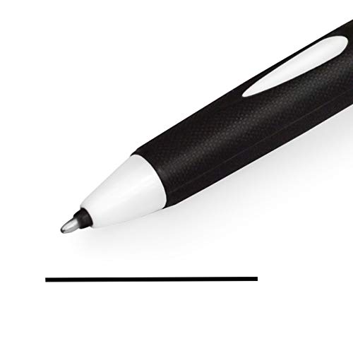 uni-ball SN-220 Power Tank Retractable Ballpoint Pen - 1.0mm - White Barrel - Black Ink - Pack of 6