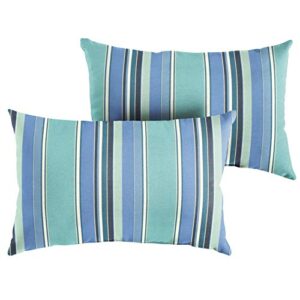 mozaic company sunbrella dolce oasis outdoor pillow set, 1 count (pack of 1)