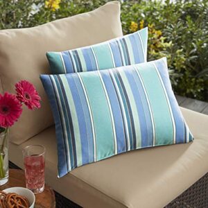 Mozaic Company Sunbrella Dolce Oasis Outdoor Pillow Set, 1 Count (Pack of 1)