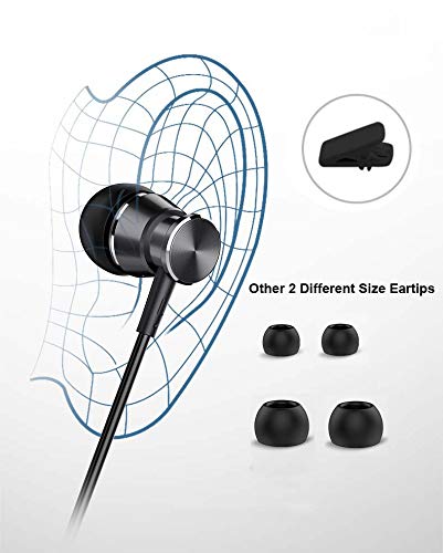 Noise Isolating Wired Earbuds Headphones Earphones w/Microphone Compatible with Samsung Galaxy S10 S9 Plus Note 9 A10e A11 A12 A13 A03S A31 A51 A52 A71 Blu G91 Moto LG 3.5mm Cell Phone Computer -Black