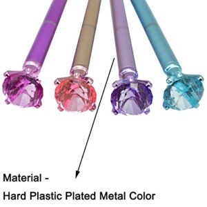Maydahui 24PCS Diamond Ballpoint Pen Black Ink Retractable Crystal Jewel Pens Bling Metal Design for Girls Women Party Valentine's Day
