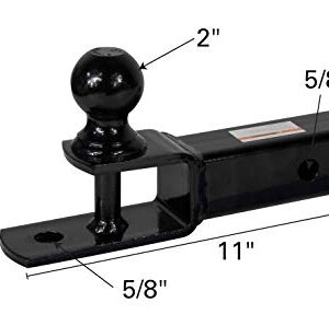 Extreme Max 5001.1383 3-in-1 ATV Ball Mount with 2" Ball - 2" Shank