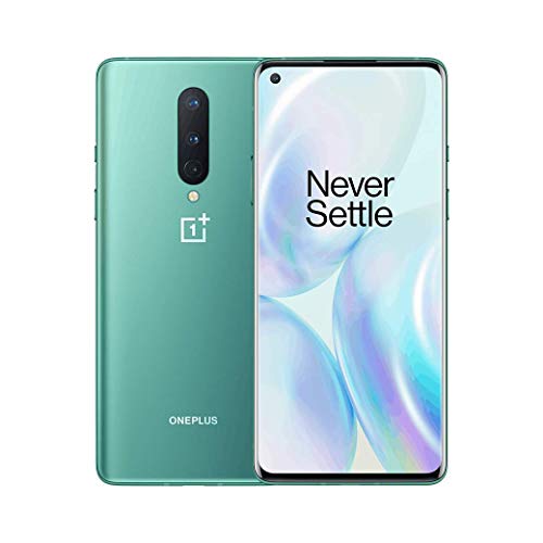 OnePlus 8 Glacial Green,​ 5G Unlocked Android Smartphone U.S Version, 8GB RAM+128GB Storage, 90Hz Fluid Display,Triple Camera, with Alexa Built-in,