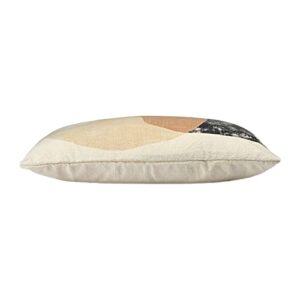 Main + Mesa Abstract Print Cotton Lumbar Pillow, Multicolor