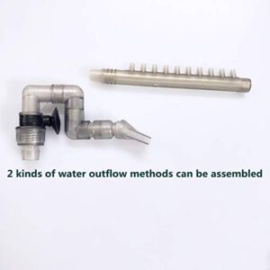 BASE WAVE Aquarium External Filter Accessories Inflow Outflow Kit for Canister Filter 1/2'' ID Hose