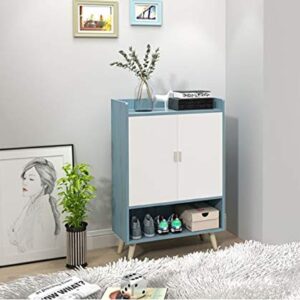 GDLMA Storage Cabinet, Blue Sideboard,Multi-Function Shoes Case for Hallway,Dining Room,Kitchen or Bedroom