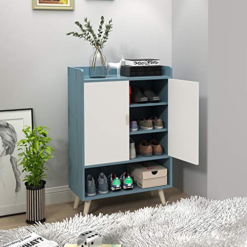 GDLMA Storage Cabinet, Blue Sideboard,Multi-Function Shoes Case for Hallway,Dining Room,Kitchen or Bedroom