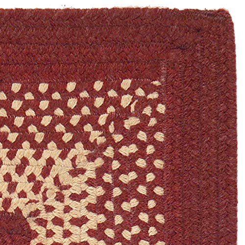 Colonial Mills Yucatan Braided Area Rug, 3X5, Red