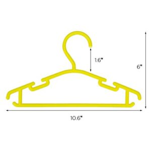 Tebery 40 Pack Plastic Kids Baby Hangers Nonslip Assorted Color Children Toddler Hangers for Laundry and Closet