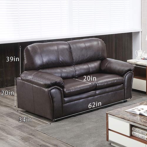 Vnewone Living Room Couches Loveseat Modern Sofa Mid Century for Home Furniture, Love seat, Brown