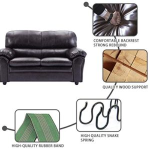 Vnewone Living Room Couches Loveseat Modern Sofa Mid Century for Home Furniture, Love seat, Brown