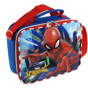 Spiderman Insulated Lunch Bag with Adjustable Shoulder Straps - Perfect Swing - A17324