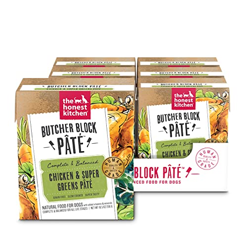 The Honest Kitchen Butcher Block Pâté: Chicken & Super Greens Wet Dog Food, 10.5 oz (Pack of 6)