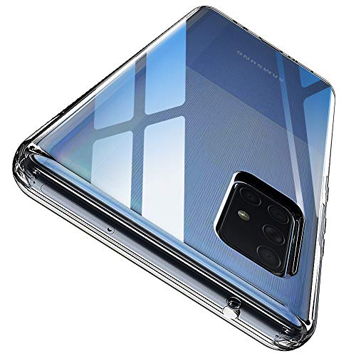 ANNSD Samsung A71 5G Case, Scratch Resistant & Anti Slip Crystal Clear Soft TPU Slim Fit Case for Samsung Galaxy A71 5G/A71 5G SM-A716 Phone(NOT Fit with A71 4G SM-A715F/DS)(Clear)