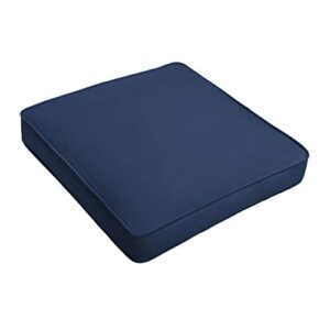 mozaic home sunbrella canvas navy outdoor cushion, 1 count (pack of 1)