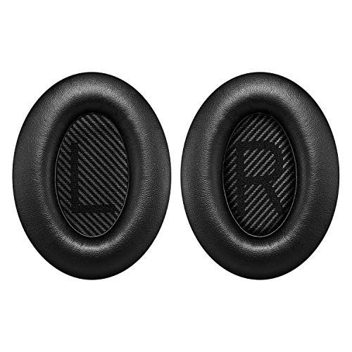 Replacement Ear Pads for Bose QC35, Ear Cushion Kits with Memory Form Compatible with QuietComfort 35 Headphones(1Pair Black)