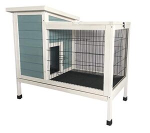 seny wooden rabbit hutch bunny cage bunny hutch w38 x d22.5 x h34