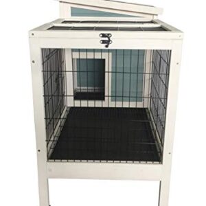 Seny Wooden Rabbit Hutch Bunny Cage Bunny Hutch W38 x D22.5 x H34