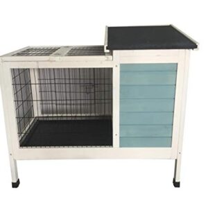 Seny Wooden Rabbit Hutch Bunny Cage Bunny Hutch W38 x D22.5 x H34