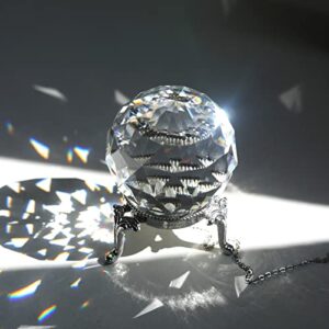 40mm Crystal Ball Prism Ball Suncatcher for Window Rainbow Maker Crystal Glass Ball Pendant for Hanging Clear Pack of 2