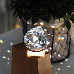 40mm Crystal Ball Prism Ball Suncatcher for Window Rainbow Maker Crystal Glass Ball Pendant for Hanging Clear Pack of 2