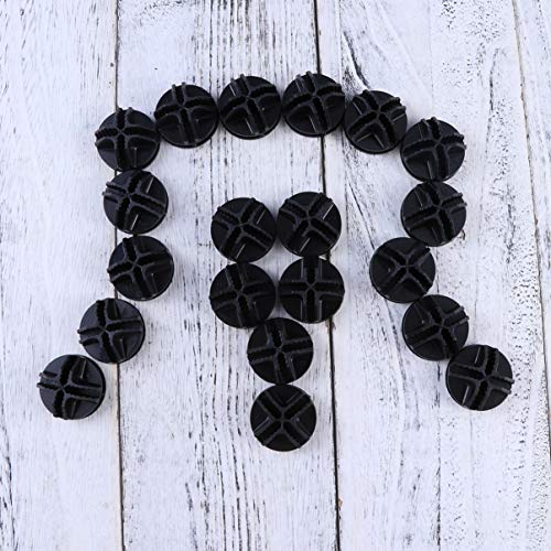 TOPBATHY 20 Pcs Wire Cube Connectors Plastic Wire Grid Cube Storage Shelving Unit Connectors Closet Clasp Buckle Clip for DIY Modular Organizer Closet (Black)