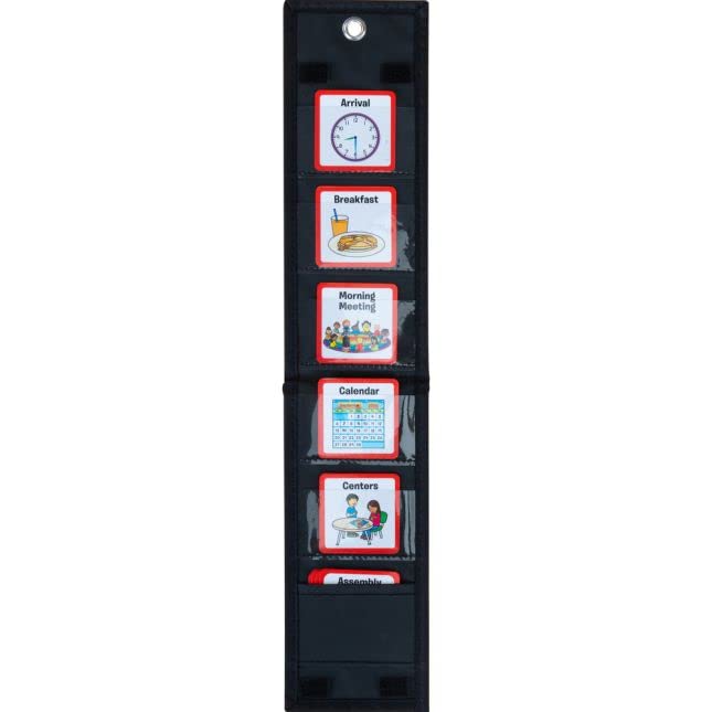 Individual Student Visual Schedule - 1 holder, 55 cards