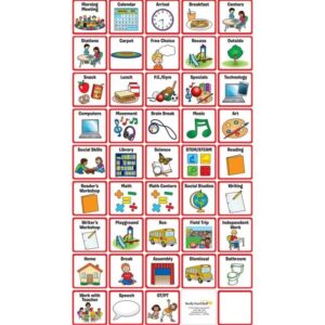 Individual Student Visual Schedule - 1 holder, 55 cards