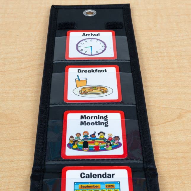 Individual Student Visual Schedule - 1 holder, 55 cards