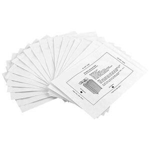 20 Pack Paper Shredder Lubricant Sheets Paper Shredder Oil Sheets Shredder Cleaning Sheets, 8.46x6in