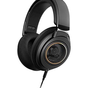 PHILIPS Over Ear Open Back Stereo Headphones Wired with Detachable Audio Jack, Studio Monitor Headphones for Recording Podcast DJ Music Piano Guitar (SHP9600)