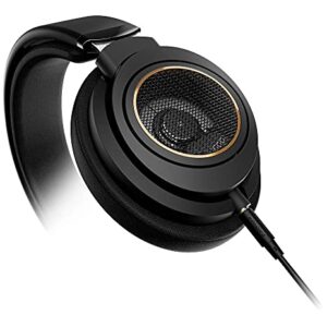 PHILIPS Over Ear Open Back Stereo Headphones Wired with Detachable Audio Jack, Studio Monitor Headphones for Recording Podcast DJ Music Piano Guitar (SHP9600)