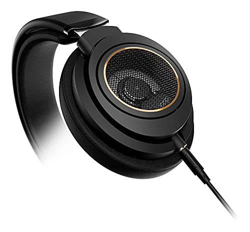 PHILIPS Over Ear Open Back Stereo Headphones Wired with Detachable Audio Jack, Studio Monitor Headphones for Recording Podcast DJ Music Piano Guitar (SHP9600)