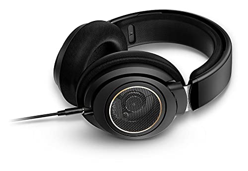 PHILIPS Over Ear Open Back Stereo Headphones Wired with Detachable Audio Jack, Studio Monitor Headphones for Recording Podcast DJ Music Piano Guitar (SHP9600)
