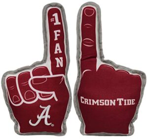 ncaa alabama crimson tide #1 fan toy for dogs & cats. best tough pet toy with inner squeaker.
