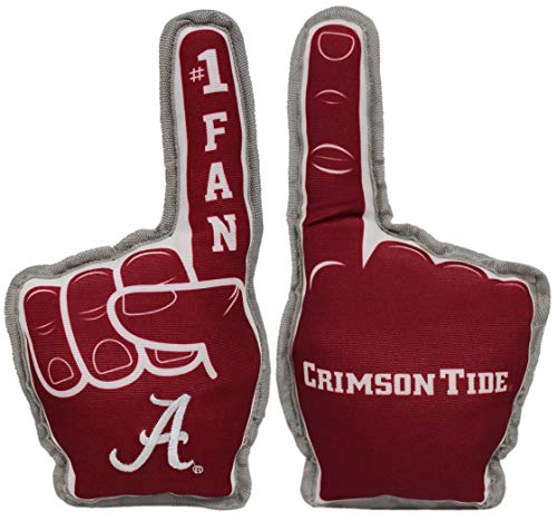 NCAA Alabama Crimson Tide #1 Fan Toy for Dogs & Cats. Best Tough PET Toy with Inner Squeaker.