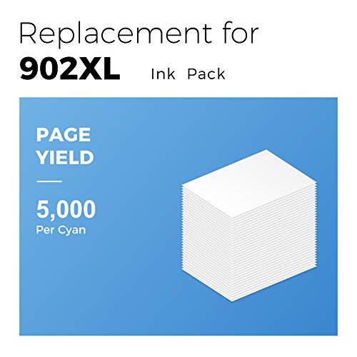 MYCARTRIDGE Remanufactured Ink Pack Replacement for Epson 902 902XL Cyan Work with Workforce Pro WF-C5210 WF-C5290 WF-C5710 WF-C5790 1 Pack (V-Epson902XL-1C)