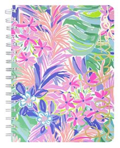 lilly pulitzer hardcover mini spiral notebook, 8.25" x 6.5" small journal with 160 college ruled pages, it was all a dream
