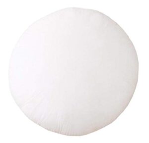 fennco styles polyester fiber white pillow insert - made in usa (18"x18" round)