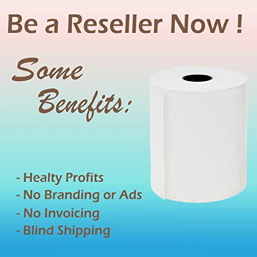 (5 rolls) 2 1/4 X 50 Thermal Paper Rolls Verifone Vx520 Ingenico ICT220 ICT250 FD400 Clover Mini Receipt Paper and Mobile Printer Square Terminal register receipt paper roll - BuyRegisterRolls