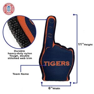 NCAA Auburn Tigers #1 Fan Toy for Dogs & Cats. Best Tough PET Toy with Inner Squeaker.