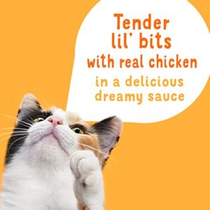 Purina Friskies Wet Cat Food Complement, Lil’ Slurprises With Shredded Chicken in a Dreamy Sauce - (16) 1.2 oz. Pouches