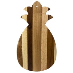 totally bamboo rock & branch series shiplap pineapple shaped wood serving and cutting board | great for wall art