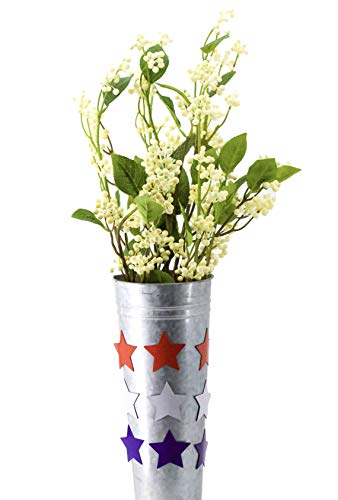 AUSBENDER DewberrySpray 5pcs Berry Spray Americana／Picks Faux Berry 30.7" Blossom Tall Plant Outdoor Floral Arrangement Decoration Berries Crafts Home Decor Holiday Wedding Parties Primitive(White)