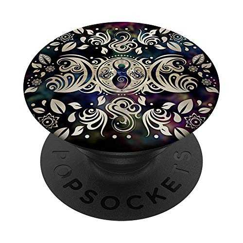 Wiccan Triple Moon Goddess Maiden, Mother and Crone Witch PopSockets Grip and Stand for Phones and Tablets