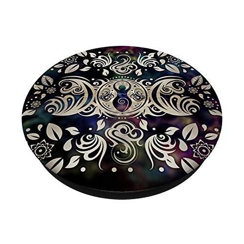 Wiccan Triple Moon Goddess Maiden, Mother and Crone Witch PopSockets Grip and Stand for Phones and Tablets