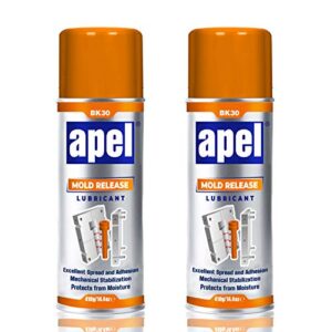 mitreapel silicone mold release spray (2 x 14.4 oz) release agent aerosol spray (2 pack)