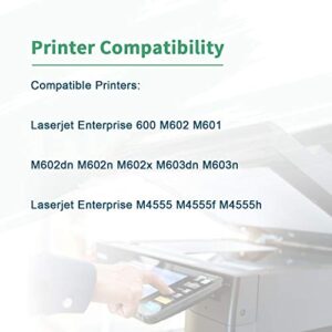 ZIPRINT Compatible 90A CE390A Toner Cartridge Replacement for HP 90A CE390A use with HP Laserjet Enterprise 600 M602 M601 M4555 M602dn M602n M602x M603dn M603n M4555f M4555h (Black, 1-Pack)